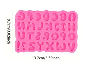 Molde silicona abecedario con signos